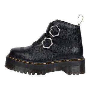 Dr. Marten Devon Flower Boots Women 6 Black NWOT
